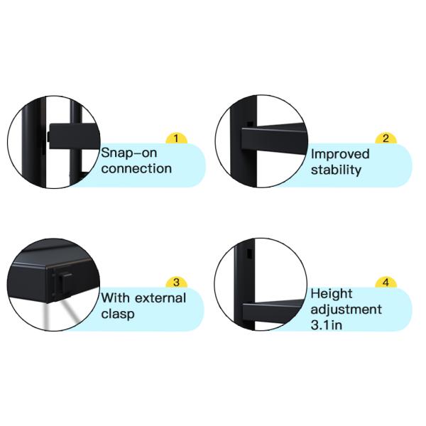 Kitchen Shelf Organize Stainless Steel Storage Rack for Vegetable Fruit Rotation