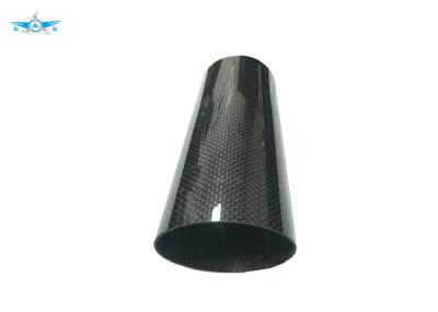 Large Diameter Carbon Fiber Tube Turning / Milling Type Colorful Surface