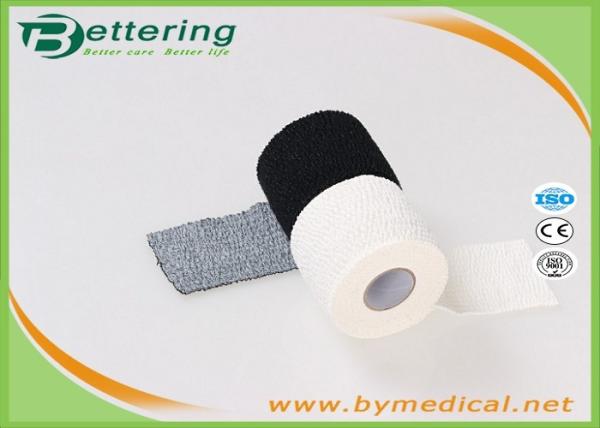 White Colour Cotton Elastic adhesive bandage lightplast light weight stretch tape light EAB finger wrapping tape