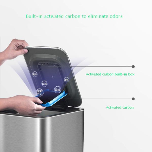 Customized Smart Home Trash Can Stainless Motion Sensor Trash Can