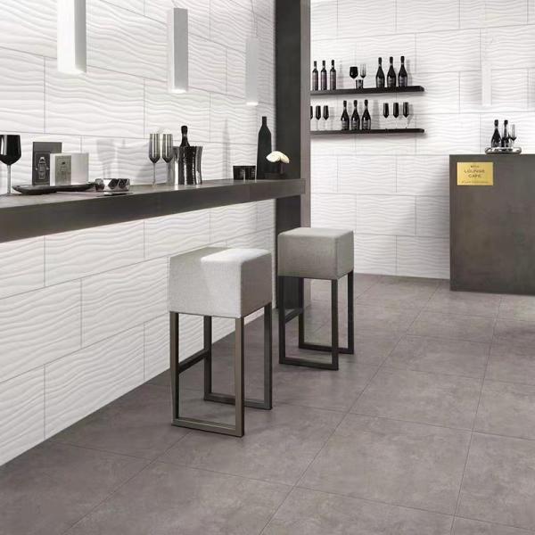 Villa Terrace Bathroom Toilet Balcony Porcelain Tiles 300x600mm Wave Model Matte Glazed Suface Full Body
