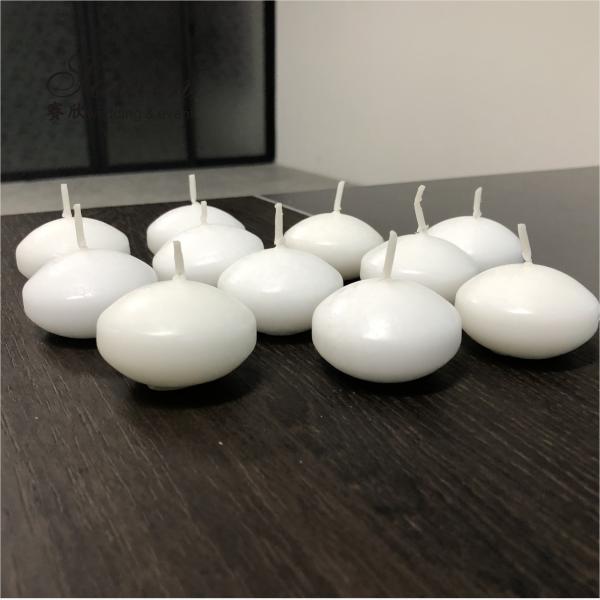 Venda a quente 4.5cm cera real velas flutuantes ativadas por água para decoração de casamento porta-velas centro de peça