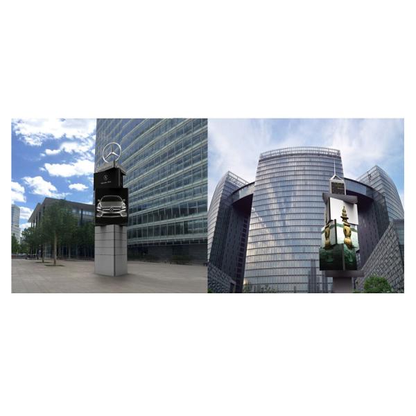 JCVISION подгоняло дисплей башни СИД на открытом воздухе дисплея Signage цифров вращая