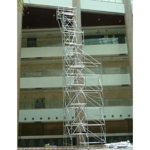50.8mm Diameter Aluminium Scaffold Tower 39m Height 3.2m Thickness Ringlock Scaffolding