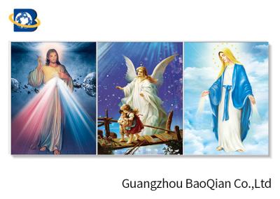 Impressões Lenticular decorativas home da aleta 3d da religião, arte da parede/imagem/cartaz