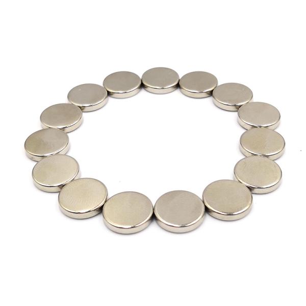 Ndfeb Flat Round Magnets N35 Disc Shape Neodymium For Handbags