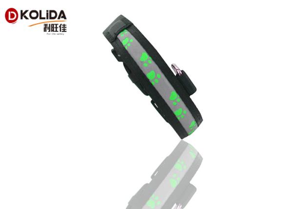Outdoor Walking LED Dog Collar Waterproof Glow In The Dark Dog Collar