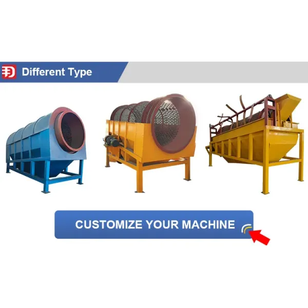 Solid Waste Garbage Trommel Drum Screen For Powder Liquid Particle