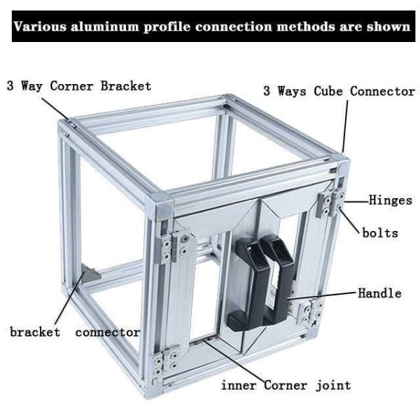 25*50 Factory Customized T Slot Aluminum Extrusion Profile for Industry Equipment Frame