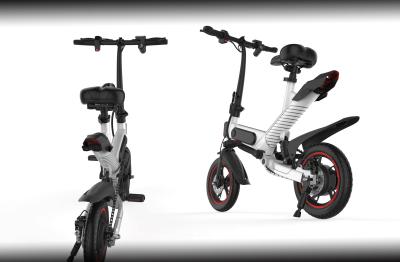 Smart Folding Bike Ergonomics Design , Multi Functional Foldable Electric Bike