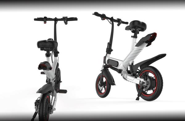 Smart Folding Bike Ergonomics Design , Multi Functional Foldable Electric Bike