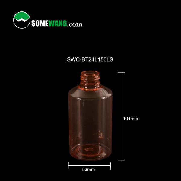 150ml Cosmetic Emulsion Spray Pump Plastic PET Bottle For Shampoo Liquid Skin Care
