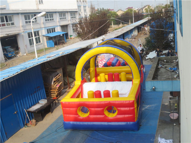 Commercial PVC Outdoor Inflatable Obstacle Course Jumpers Inflatable Bounce House Inflatable Bouncy Castle for Party Rental