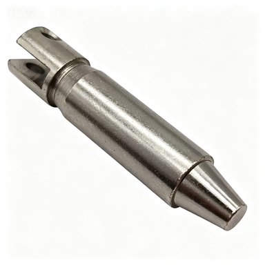 Precision CNC Machined Tapered Locating Pin, Custom Stainless Steel Metal Shaft with Bracket for New Energy Industry
