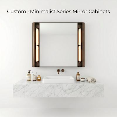 Kingstin Luxury Smart Mirror with Vintage Tube Lighting, Custom Anti-Fog & Multi