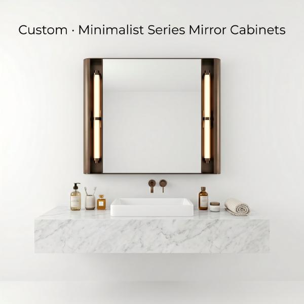Kingstin Luxury Smart Mirror with Vintage Tube Lighting, Custom Anti-Fog & Multi-functional Digital Display