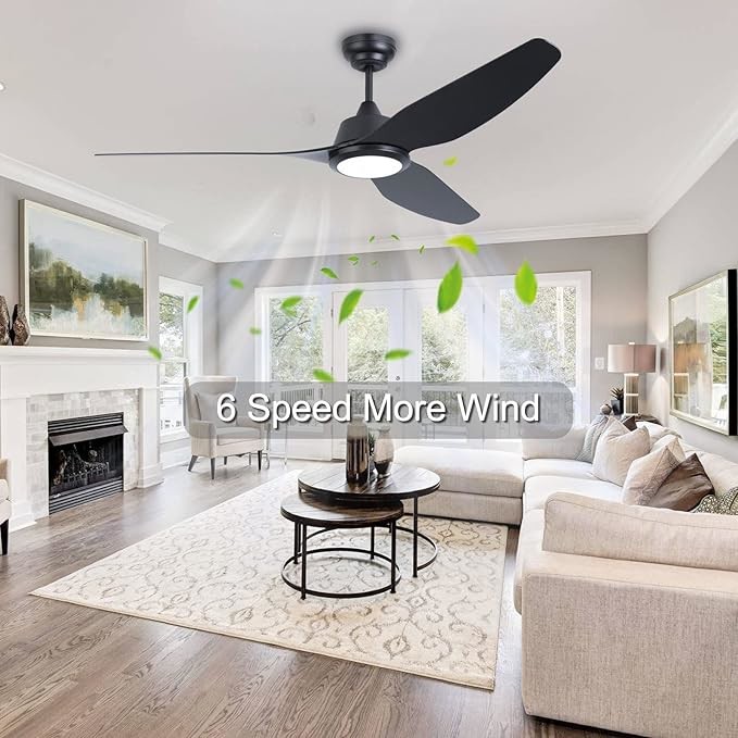 56 Smart Ceiling Fan Light with Alexa/Google Home Control