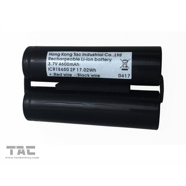 Paquet de batterie de la batterie d'ion de lithium de NCM 18650 3.7V 4600mAh pour la lumière principale