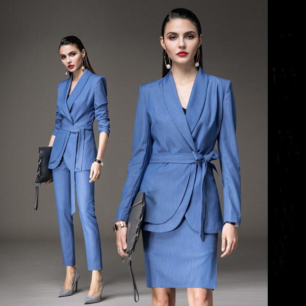 Классические женские костюмы для женщин женские бизнес-костюмы без декоративных кнопок