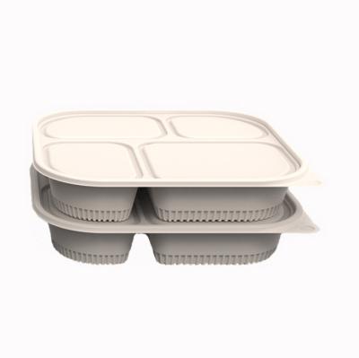 Recipiente de alimento descartável Degradable do compartimento da fécula de milho 3 de BRC