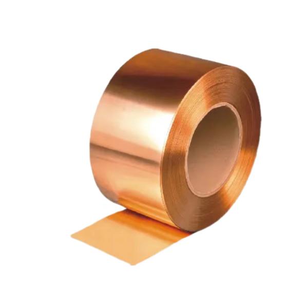 Медная лента Ку 0.2мм покрытая сополимером естественная ЭАА 0,05 Мм