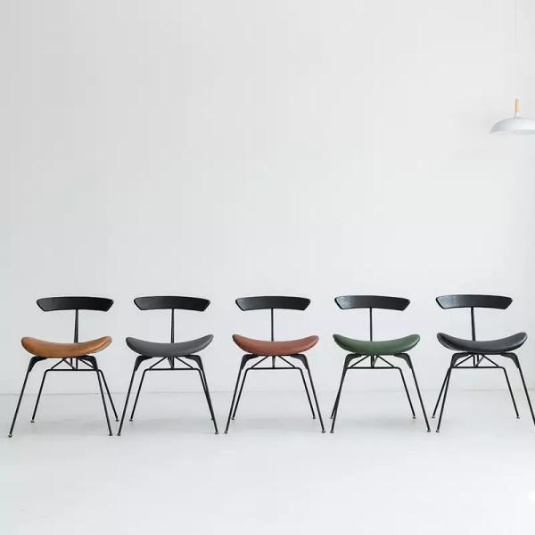 Waterproofing French Style Dining Chairs Faux Leather Metal Dining Chairs Antirust