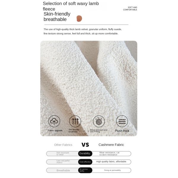 Wholesale Comfortable Modern Eco-Friendly Lamb Fleece Fabric Single Leisure Sofa Chair Set High-resilience Sponge for Bedroom