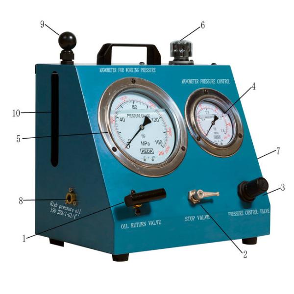 1500 Bar High Pressure Hydraulic Power Unit Hand Pump Pneumatic 3.5Ltr Fuel Tank