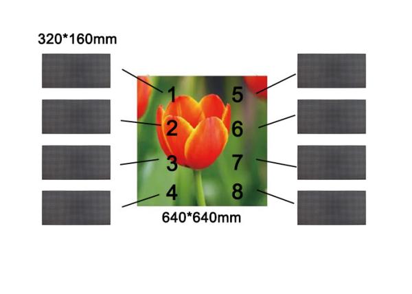 Aluguer de interiores/exteriores P2.5 P3.07 P4 Ecrã LED 640*640mm Alumínio fundido a pressão