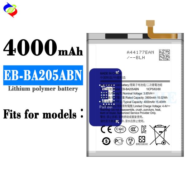Double IC Protection 4000mAh EB-BA205ABN Rechargeable Battery for Samsung EB-BA205AB