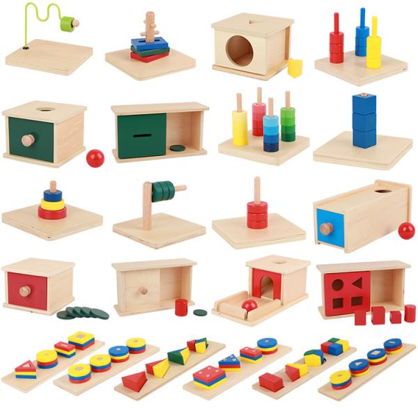 Baby Sorting Cubes Game Set Colorful Wooden Toys for Children Age Range 2 to 4 Years