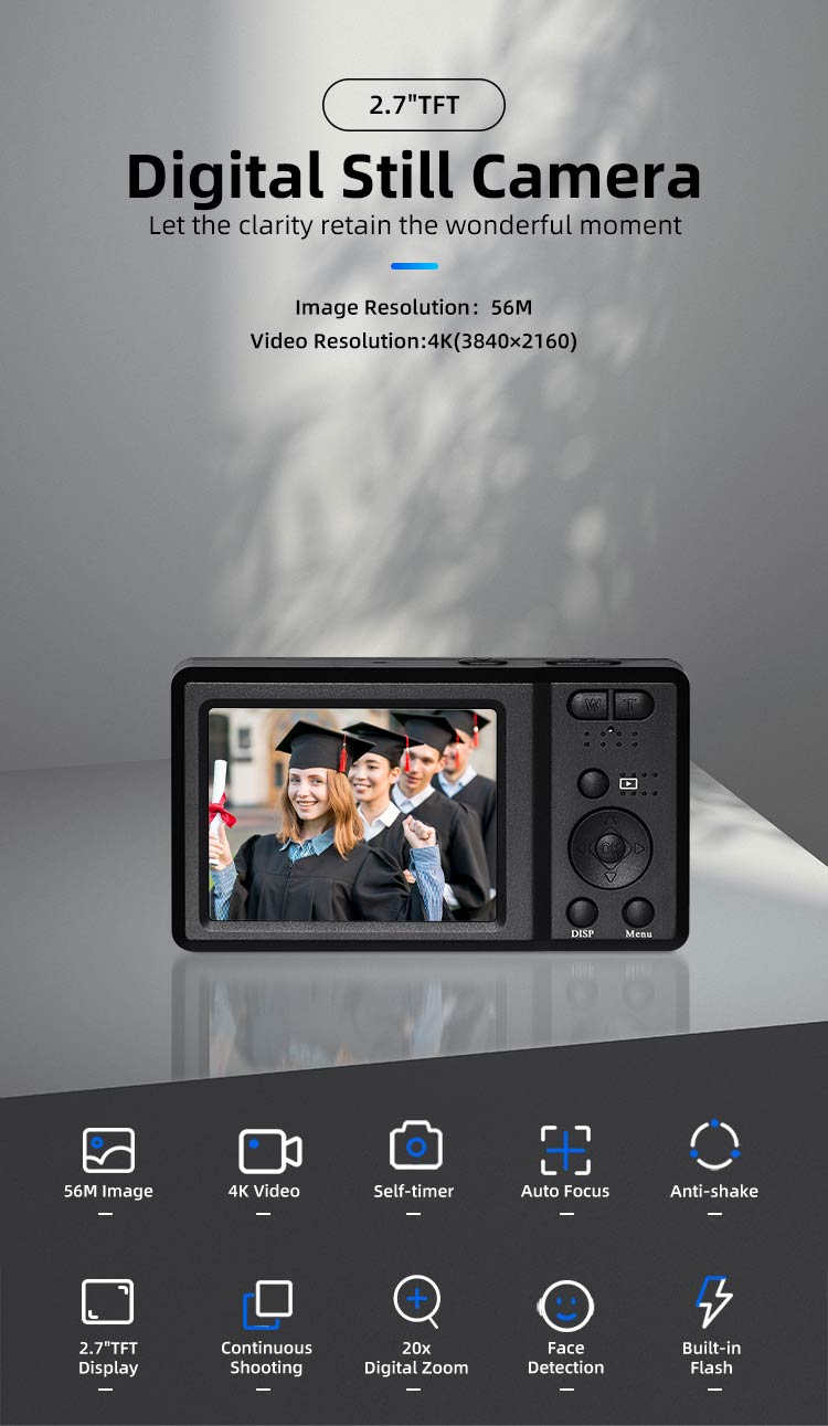 Video Cameras Vlogging Camera 4K Professional Digital Handy Camcorder for Youtube