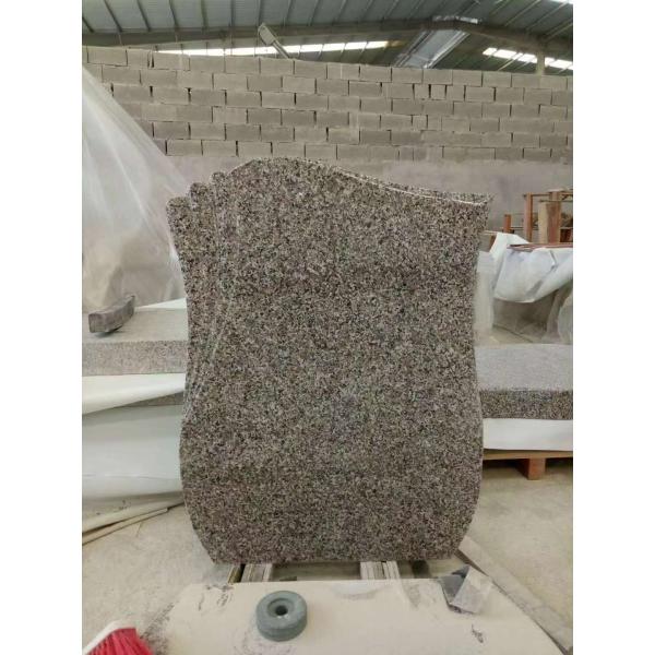 Grey / Brown Granite Memorial Headstones , Memorial Granite Stones Granite Grave Slabs
