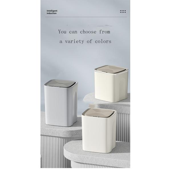 Smart Sensor Ipx5 Waterproof Trash Bin Small Plastic Touchless Trash Can