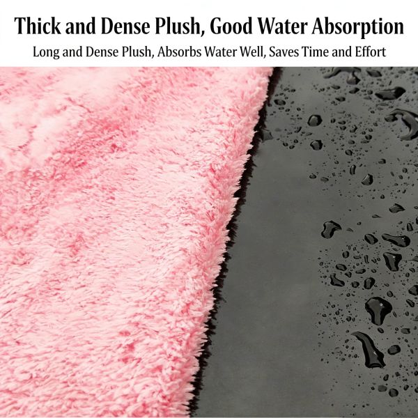 80/20 Edgeless Microfiber Plush Towel-Car Wash Microfiber Cloth for Auto Detailing