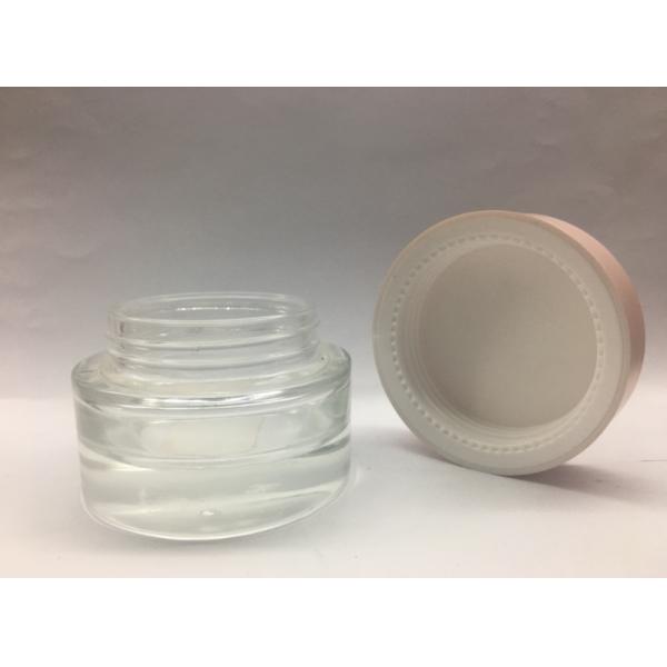 Контейнеры сливк крышки толстого нижнего опарника 30g 50g косметического стеклянного пластиковые