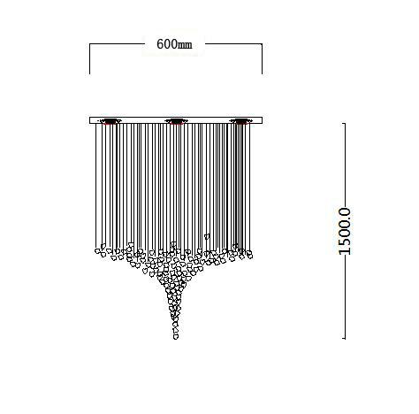 Luxury Stone Crystal Chandelier Large Modern Staircase Led Lighting(WH-NC-92)