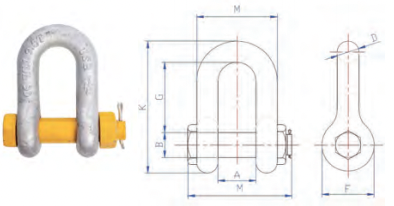 Тело стальной безопасности 12 тонн широкое заковывает сережку смычка Pin горячего погружения гальванизированную