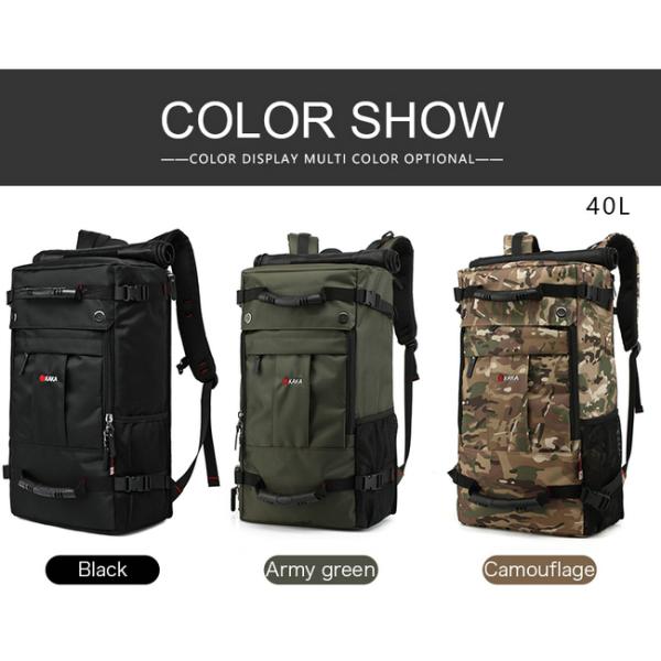 Water Repellent Stylish Travel Backpacks 50L For Outdoor Activities