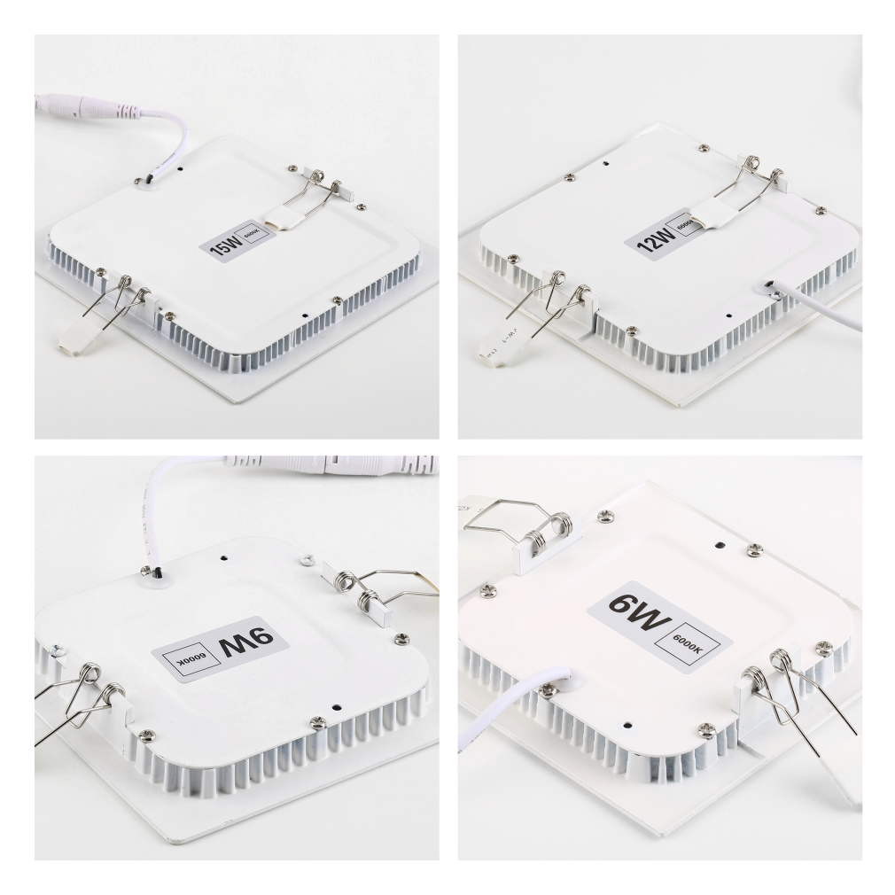 High power 18Watt Square LED Panel Light Fixture 200mm x 200mm , Non Dimmable