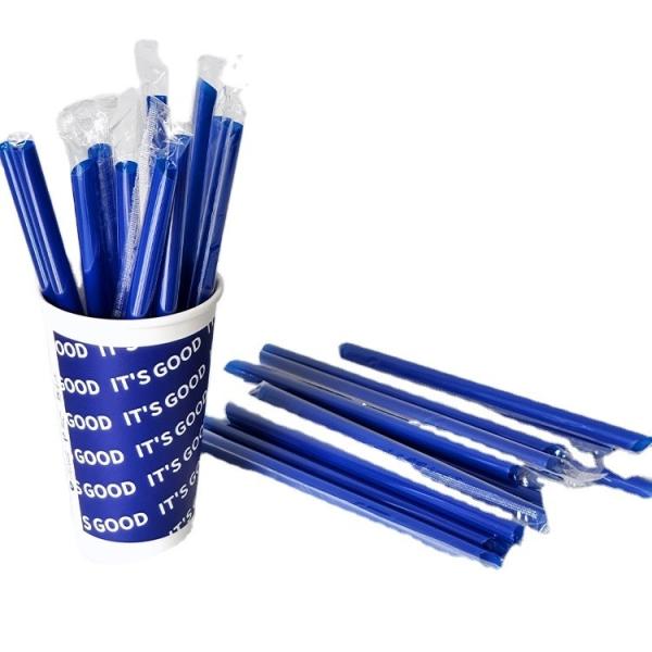 0.6g-1.5g PLA Disposable Straws in Klein Blue Eco-Friendly and 100% Compostable for Drinks