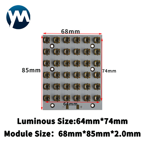 La lente ULTRAVIOLETA del cuarzo del módulo 360W del LED llevó la luz de curado ultravioleta de las gotas de la lámpara del microprocesador