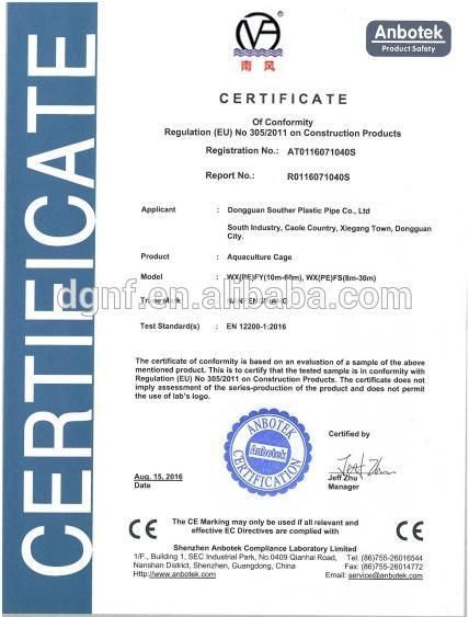 Pêche Aquaculture Élevage Cage à filets flottants pour bar aquatique