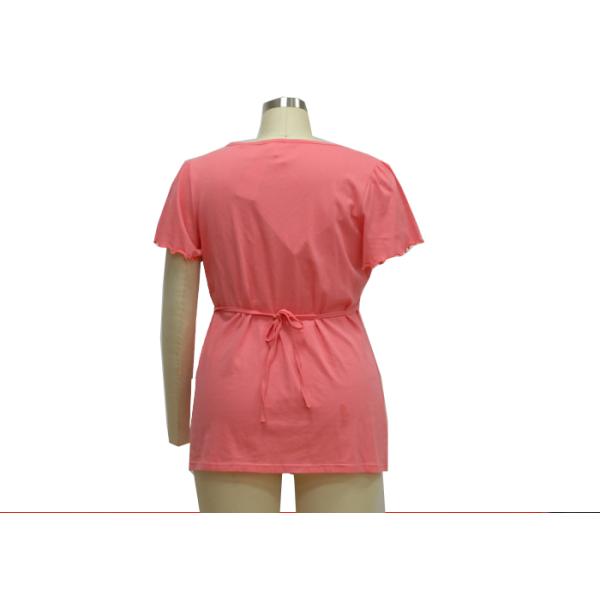 Cotton Jersey Maternity Short Sleeve Dress , Casual Night Out Outfits Summer