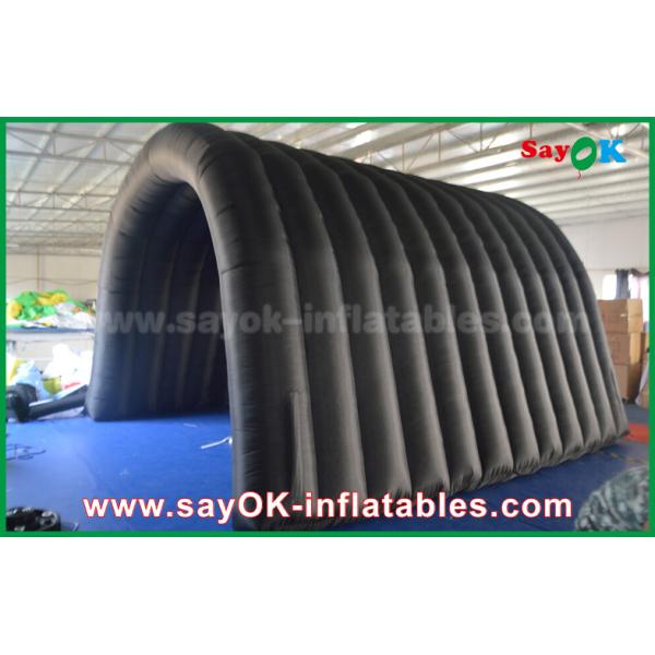Надувная палатка на открытом воздухе черная 210D Оксфордский тоннель Надувная палатка для кемпинга для активных занятий на открытом воздухе
