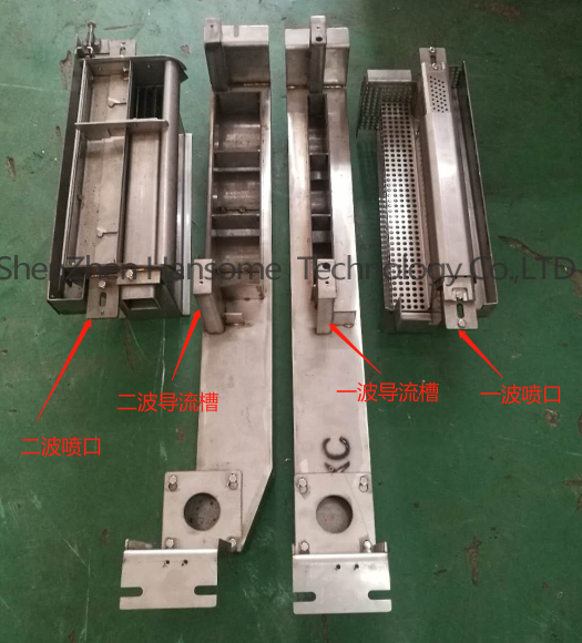 Нержавеющая сталь волновая пайка пористые крышки пластинки MPS-350II спойлер волновая сосна пластинка + направляющая канавка