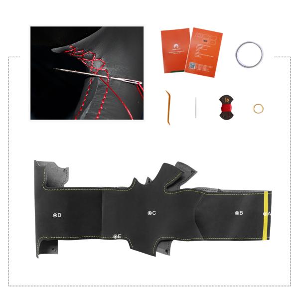 Car Accessories For Infiniti EX35 EX37 G25 G35 G37 Q40 Q60 DIY Suede Steering Wheel Wrap