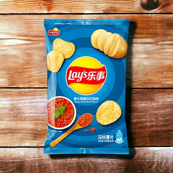 Lay's Italian Stew Flavor Chips - 135 g Packs, 14 - MEGA PACKS Wholesale Case- Asian Snack Supplier - China Origin