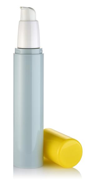 Good Quality Colorful PP Round Skincare Container Pump Airless Bottle