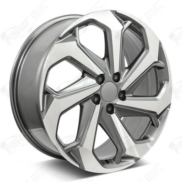 PCD 5x100-120 20 Inch Honda Replica Wheels 20x8.5 Black Gray JWL